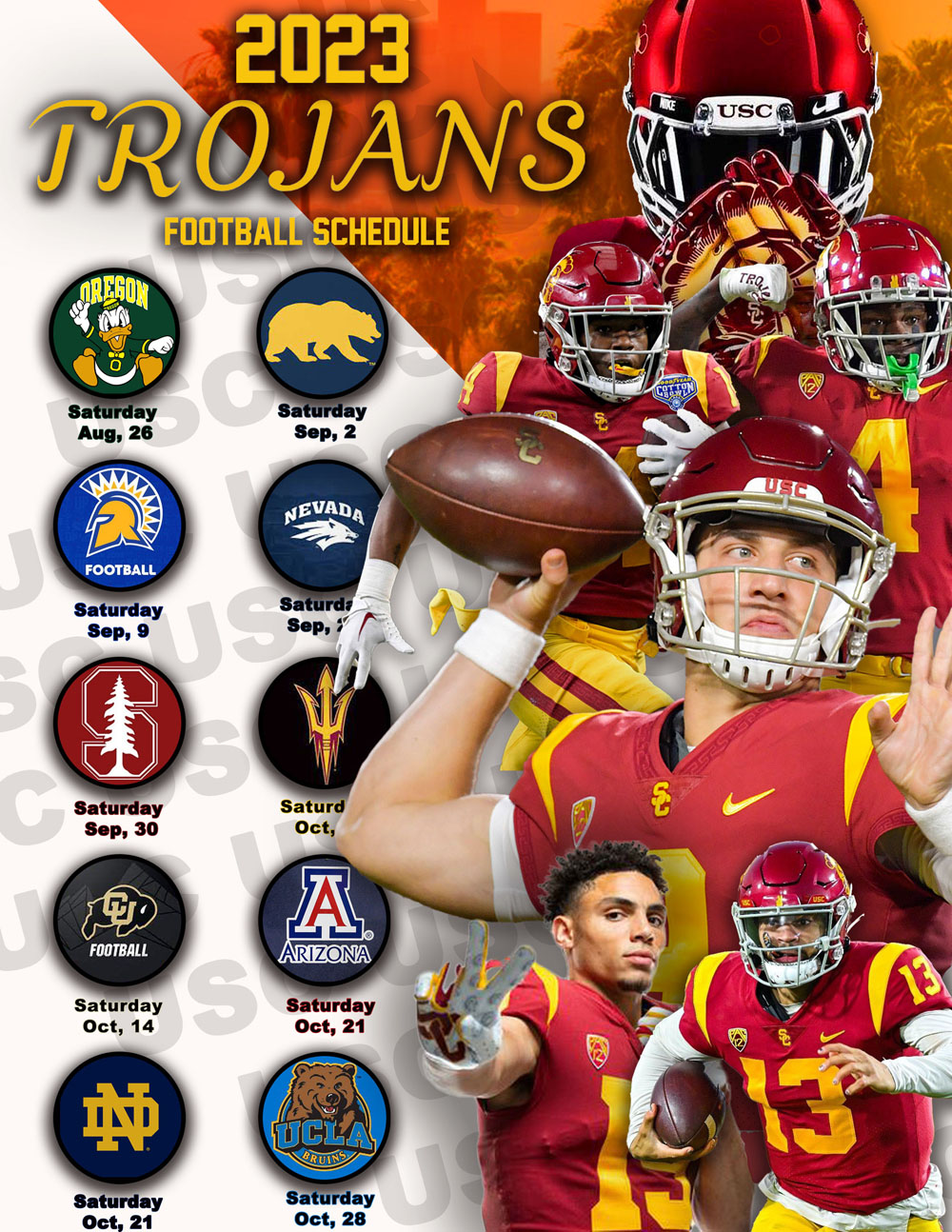 USC Football Poster