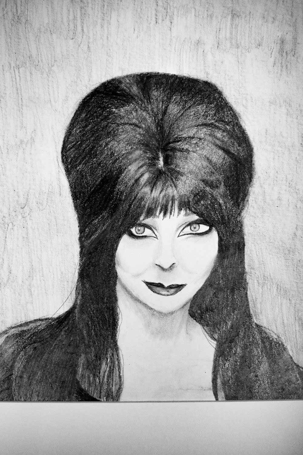 Pencil drawing of Elvira