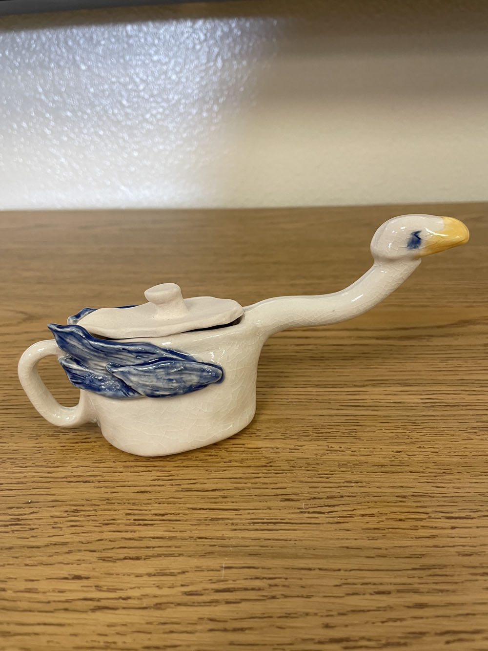 Clay Swan tea pot