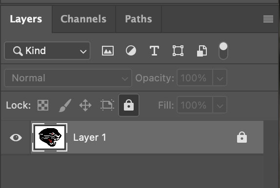 The Layers panel