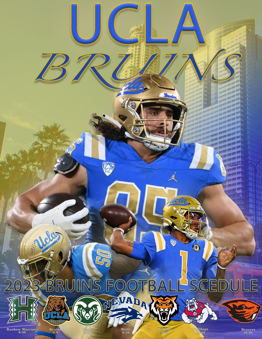 UCLA Bruins Football Poster