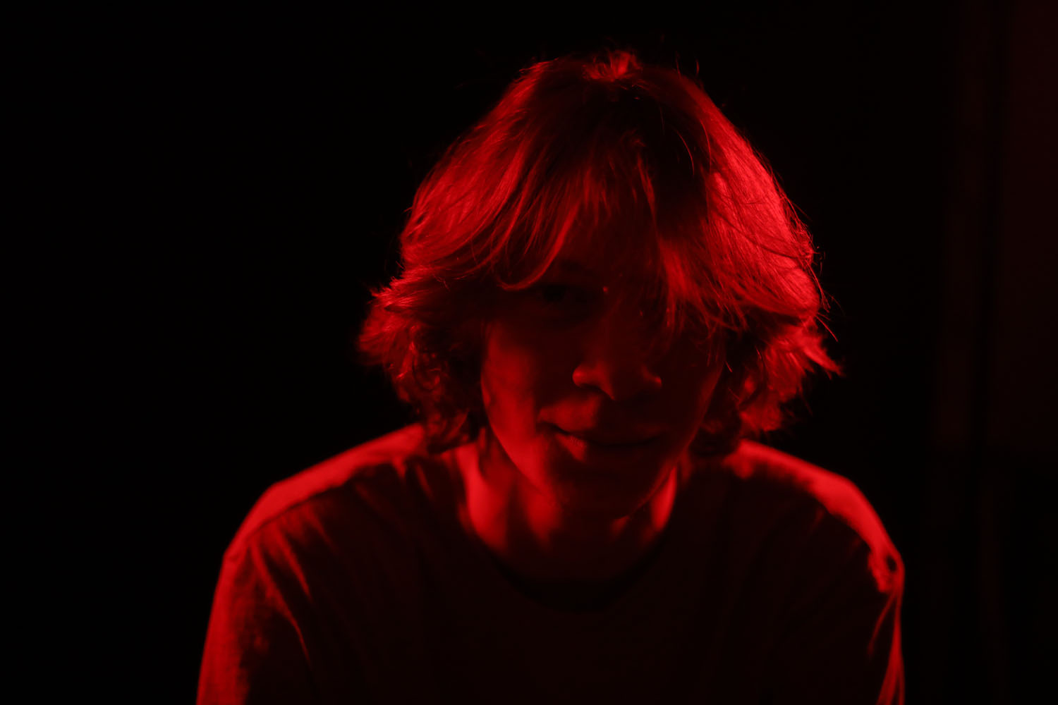 Braxton backlit in red light