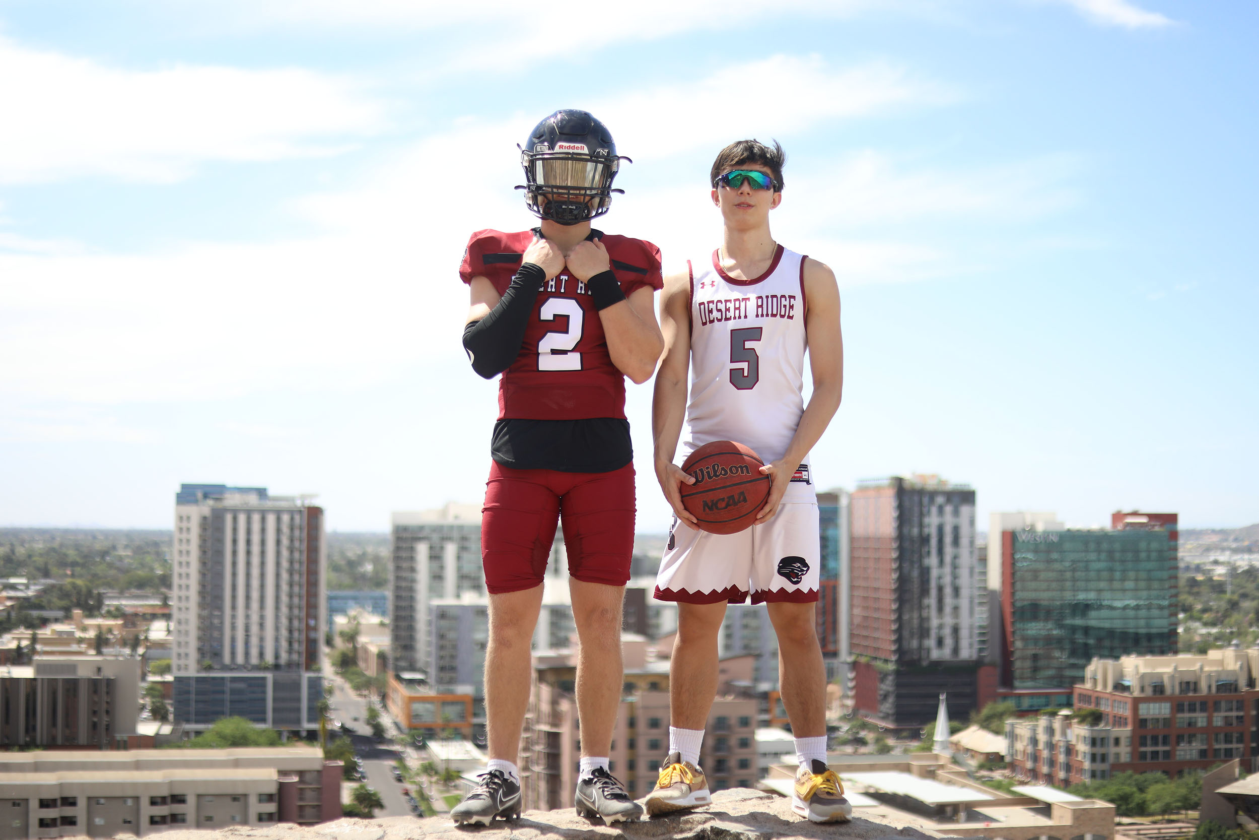 DRHS Athletes on A Mountain in Tempe AZ