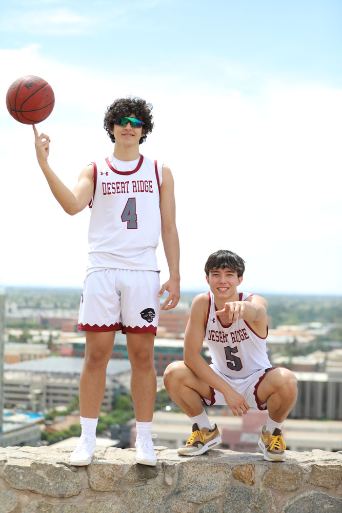 Brandon and Payton on A Mountain in Tempe AZ