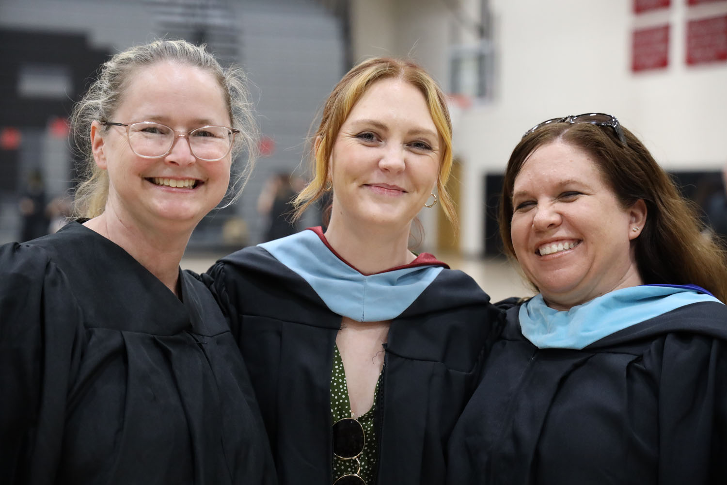 All smiles among the teachers for graduation