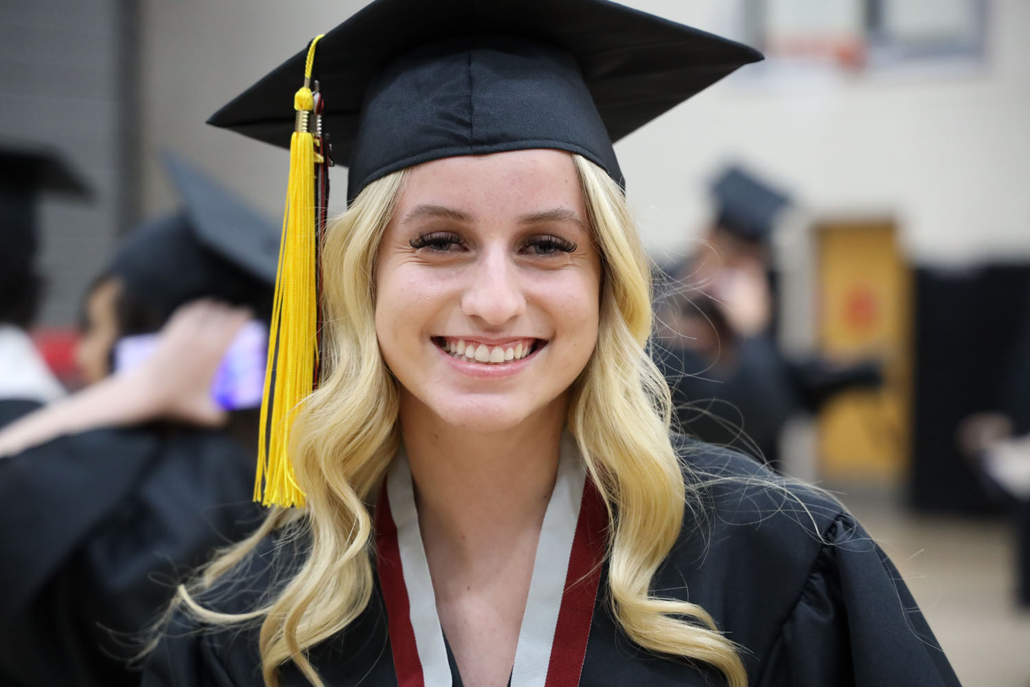 Smiling before graduation