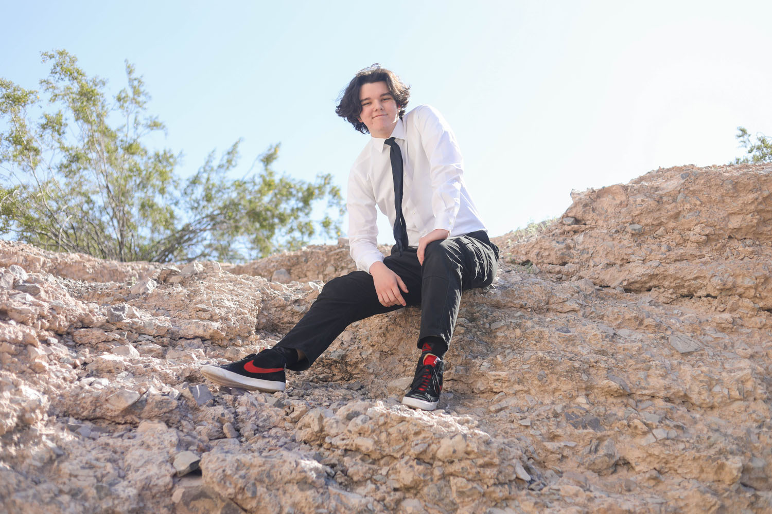 DRHS student dancer on A Mountain in Tempe AZ