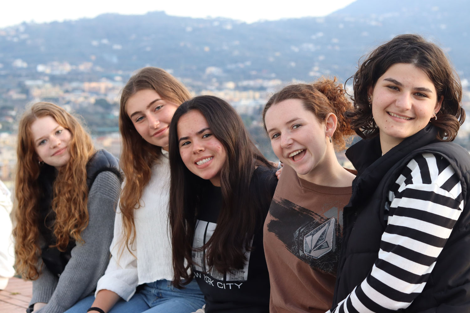 Group of girls smiling