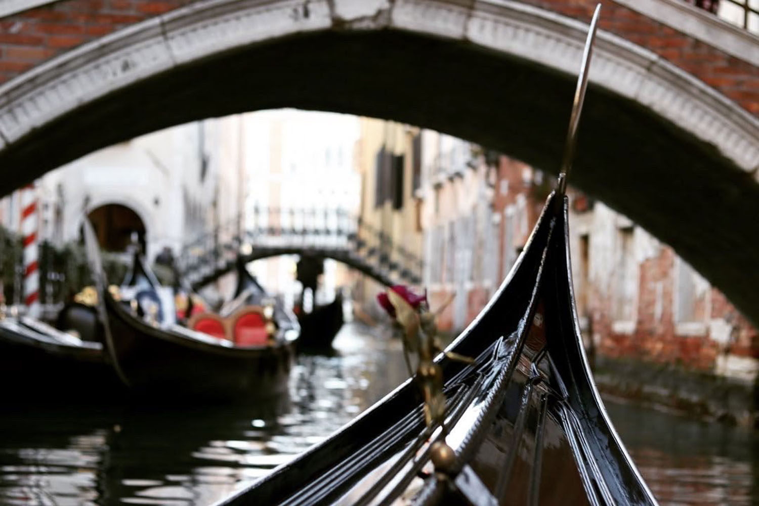 On a Gondola in Italy