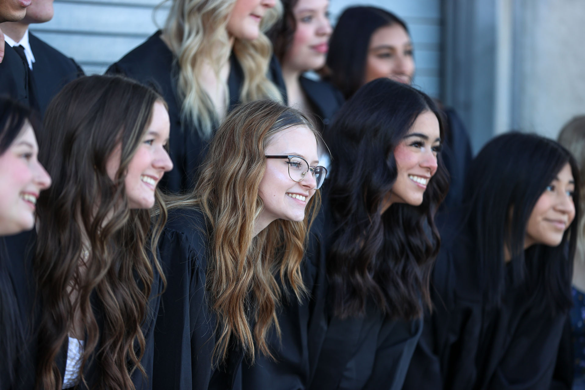 Seniors smiling for the camera, Tempe Town Lake