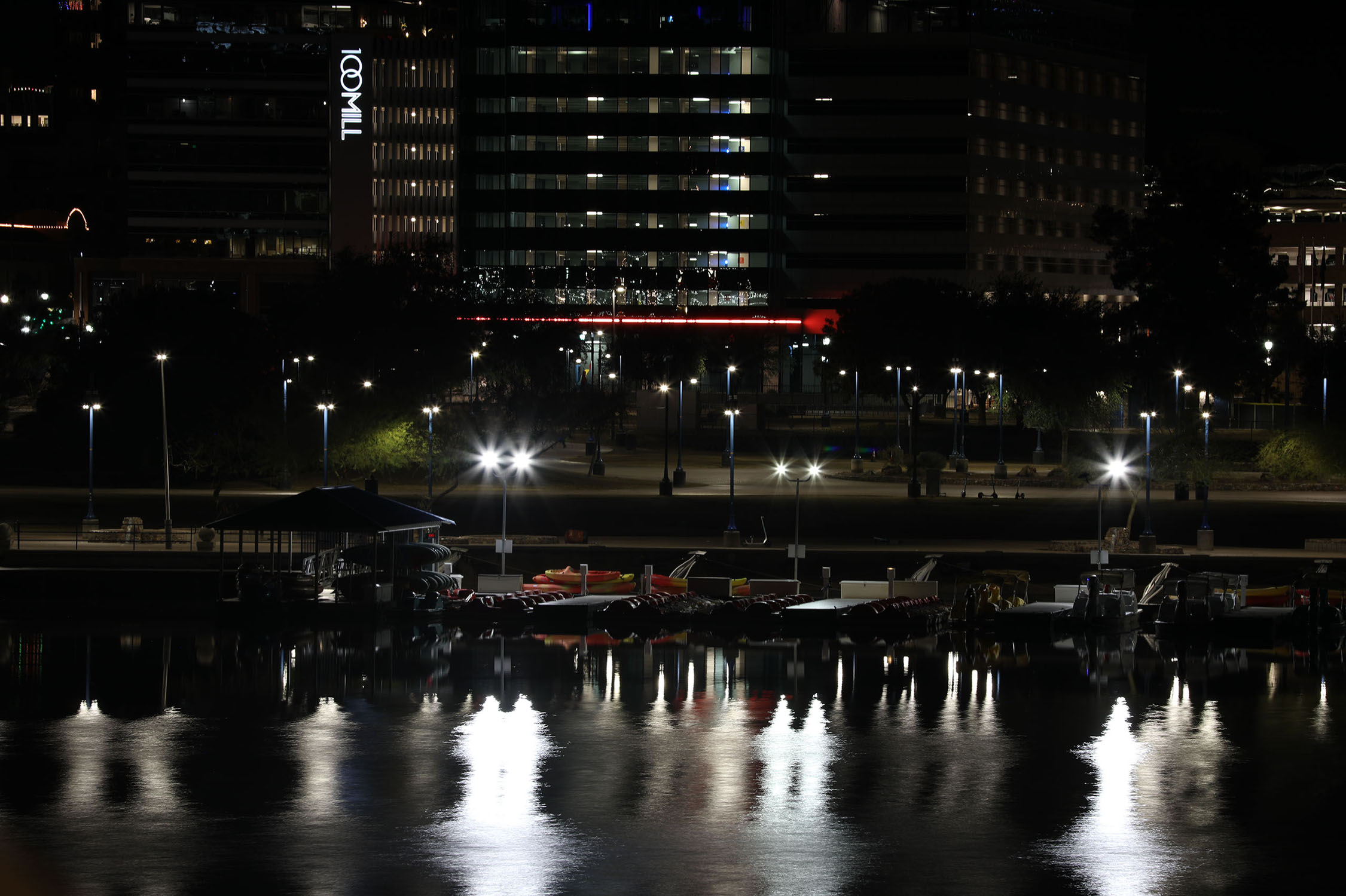 Boat Dock at Night