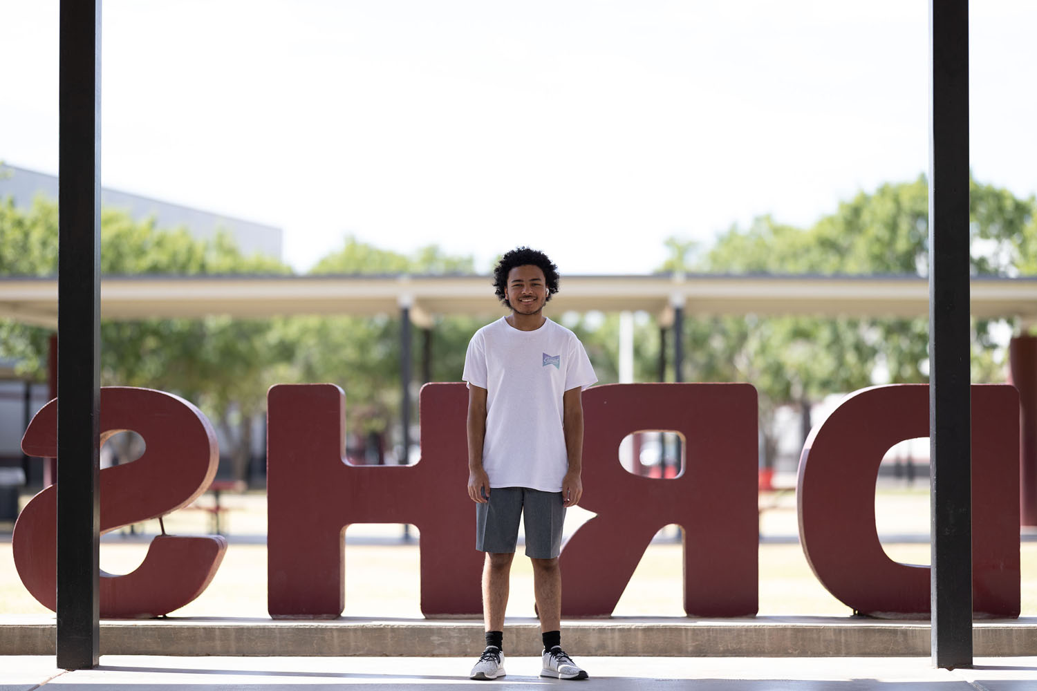 Damon near the DRHS Letters