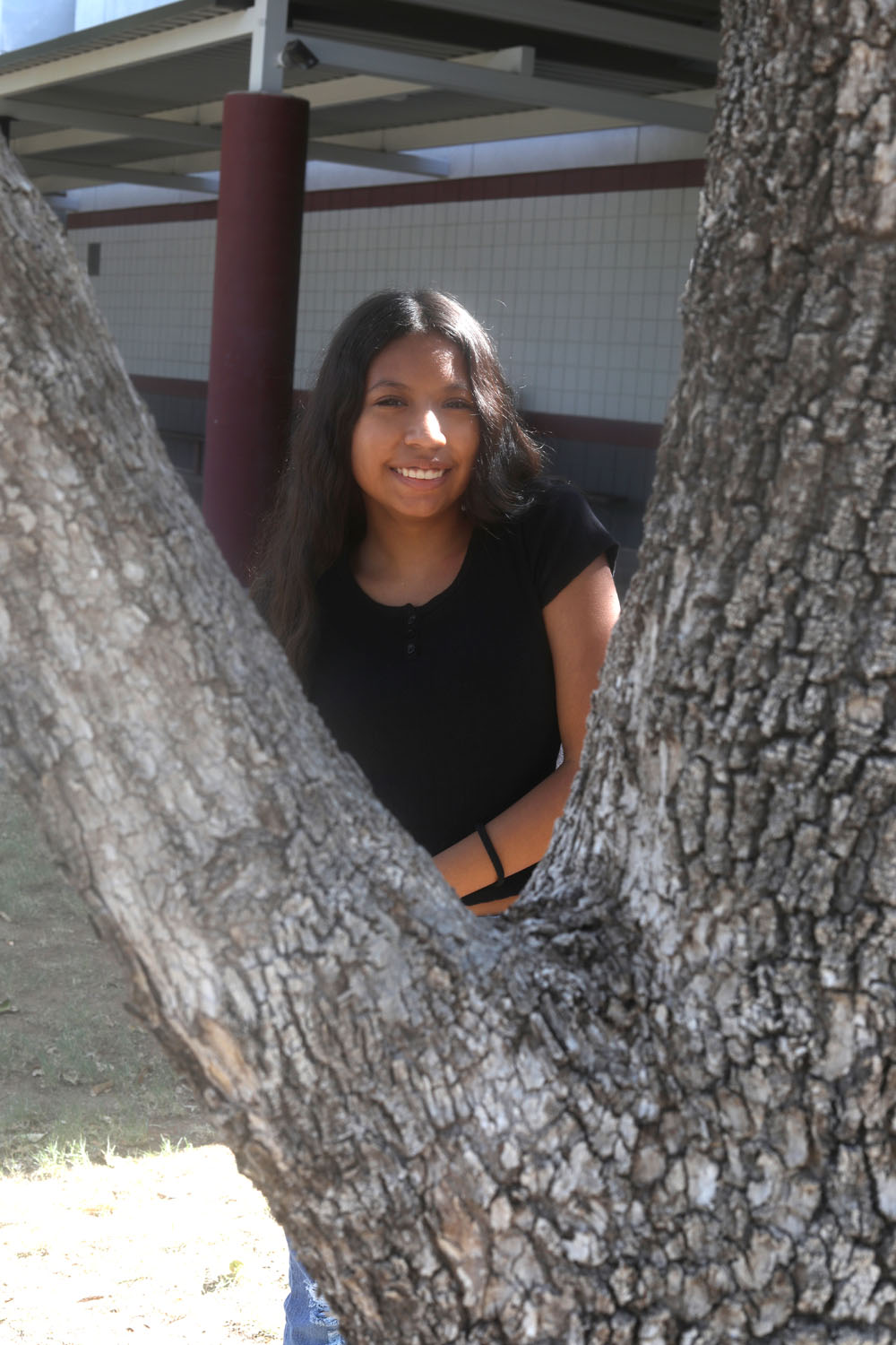 Marlee in the DRHS courtyard