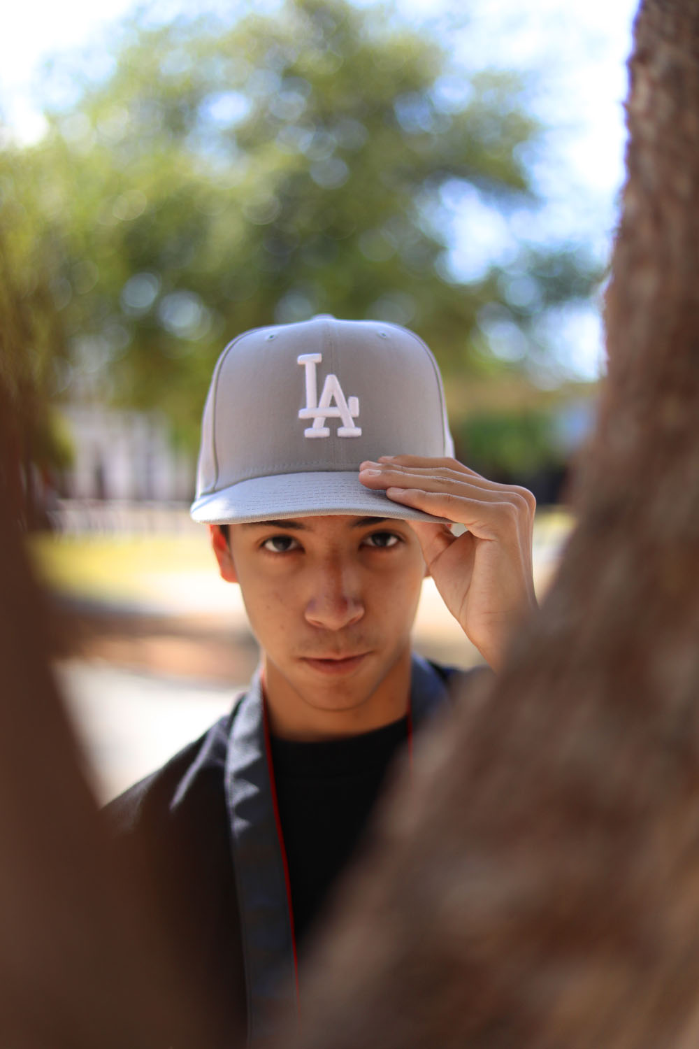 Orlando checking his hat