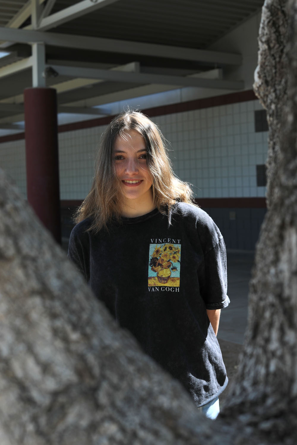 Victoria in the courtyard