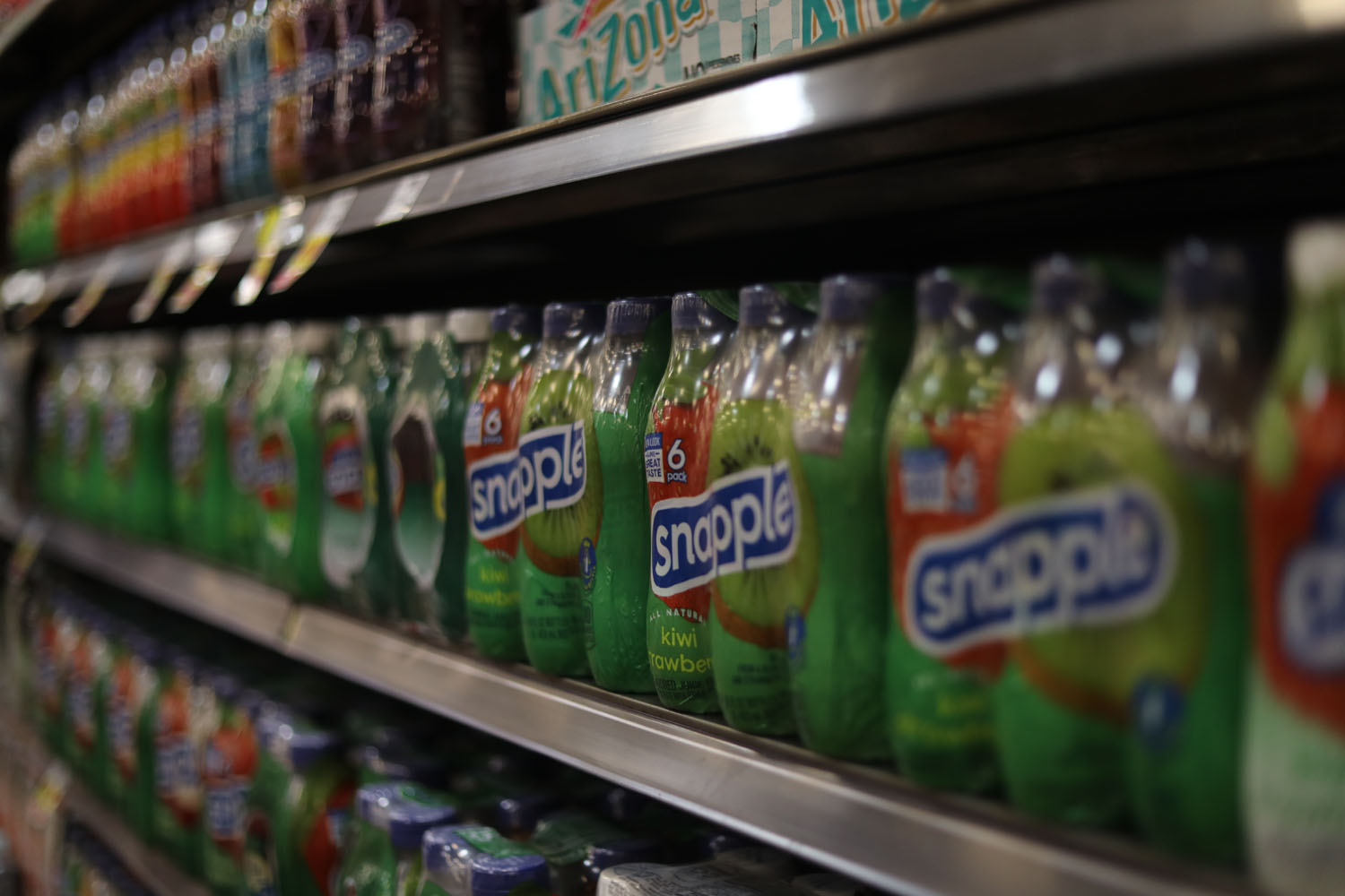 Snapple Drinks at the grocery store