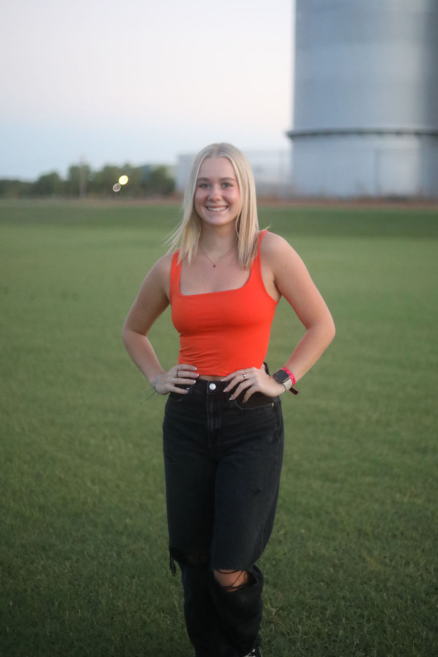 Kennedy by the grain elevators