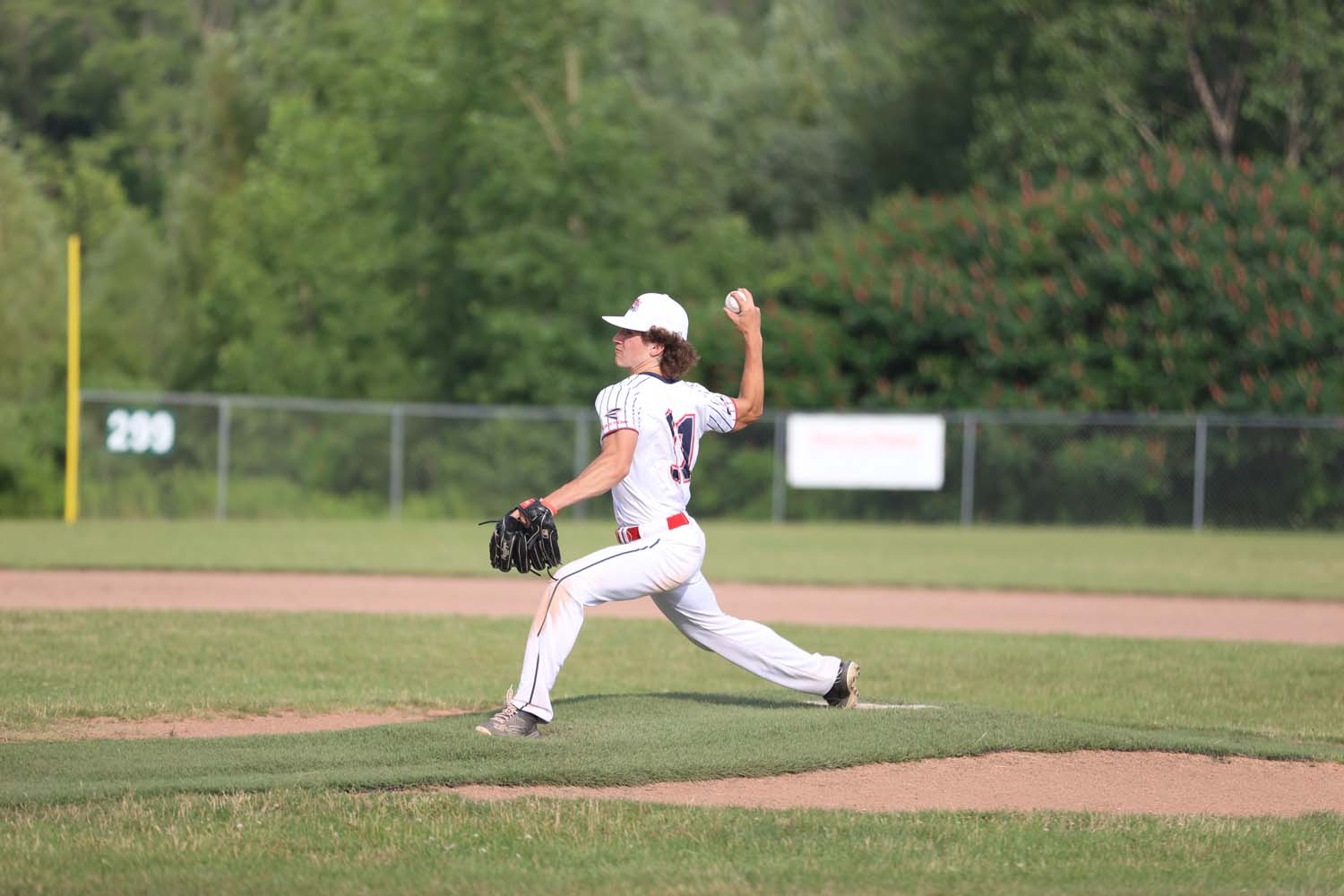 Brendan throwing the pitch