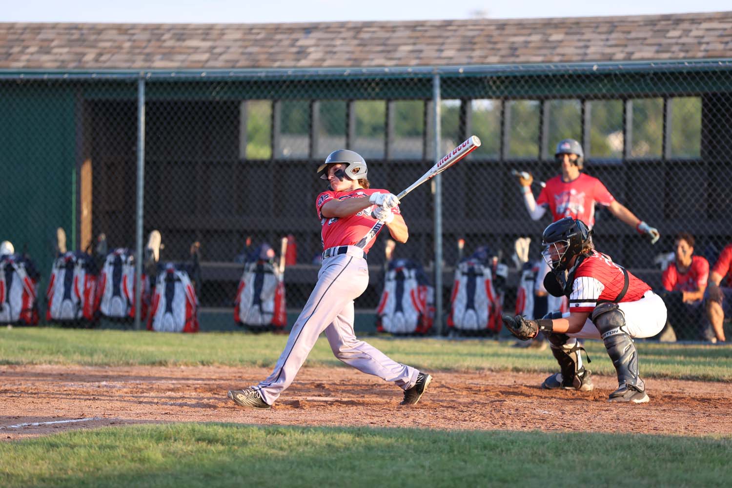 Brendan with a hit at his at bat