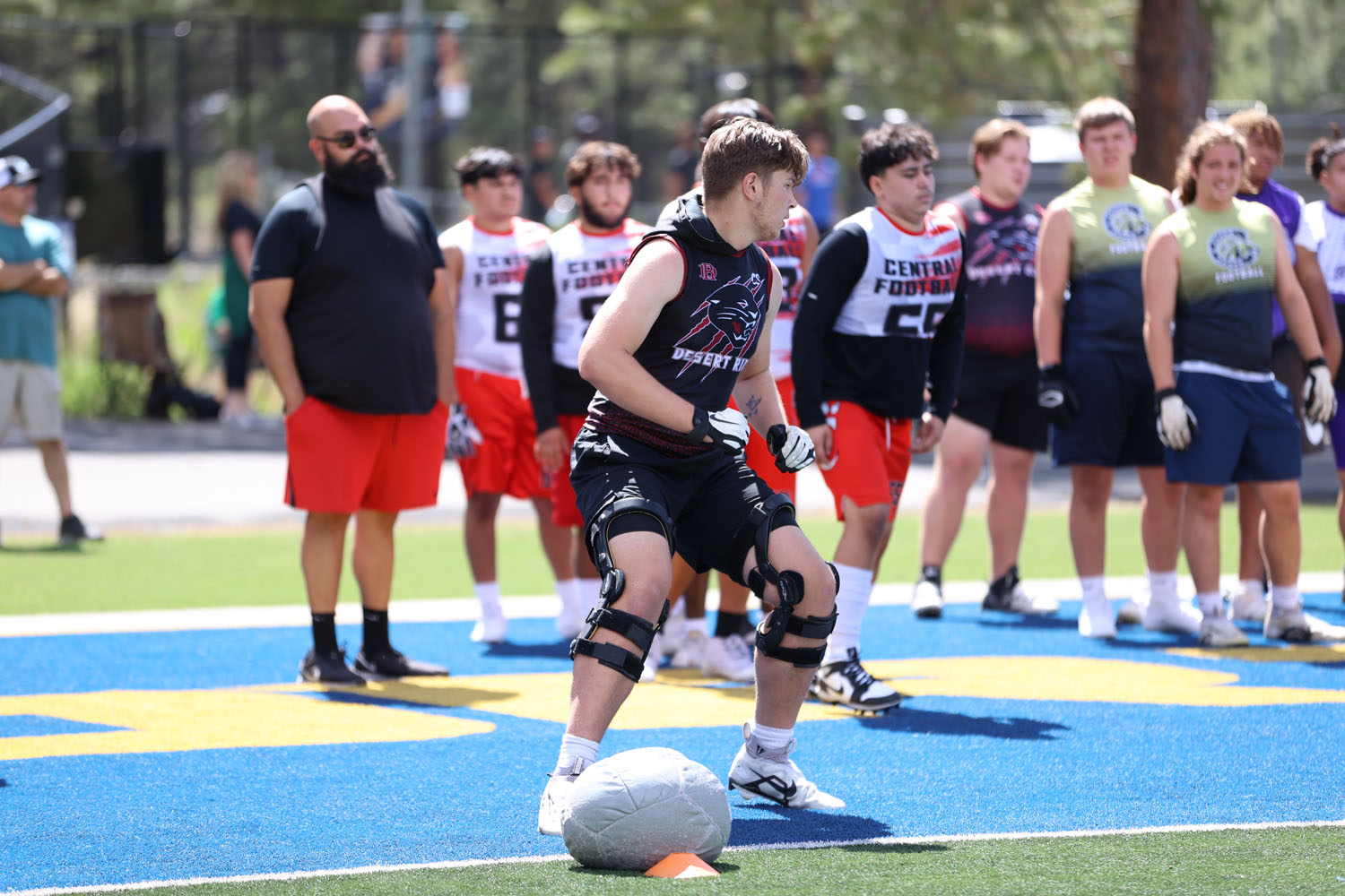 Jayden working on a drill at the NAU Camp