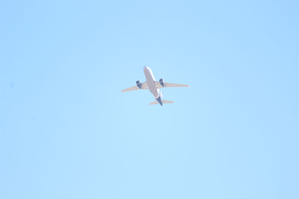 Plane in sky