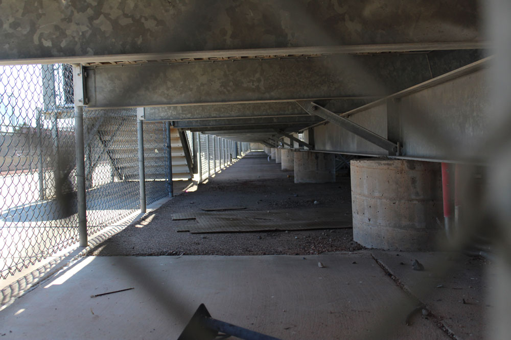 Capturing space under the bleachers!