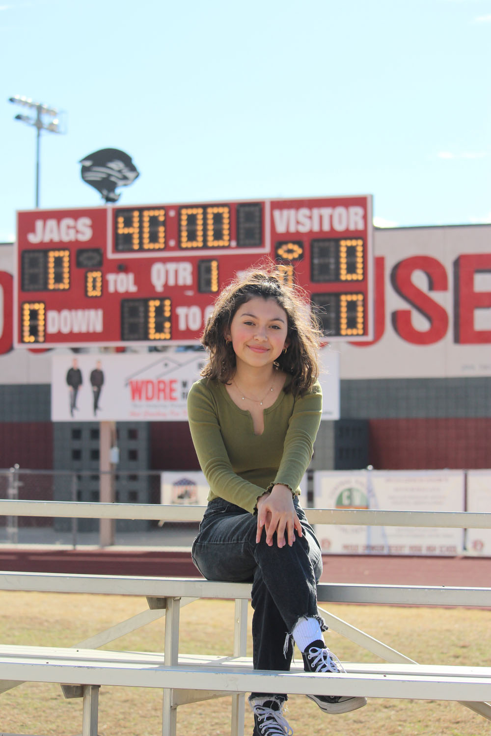 Olivia at the Football Field!