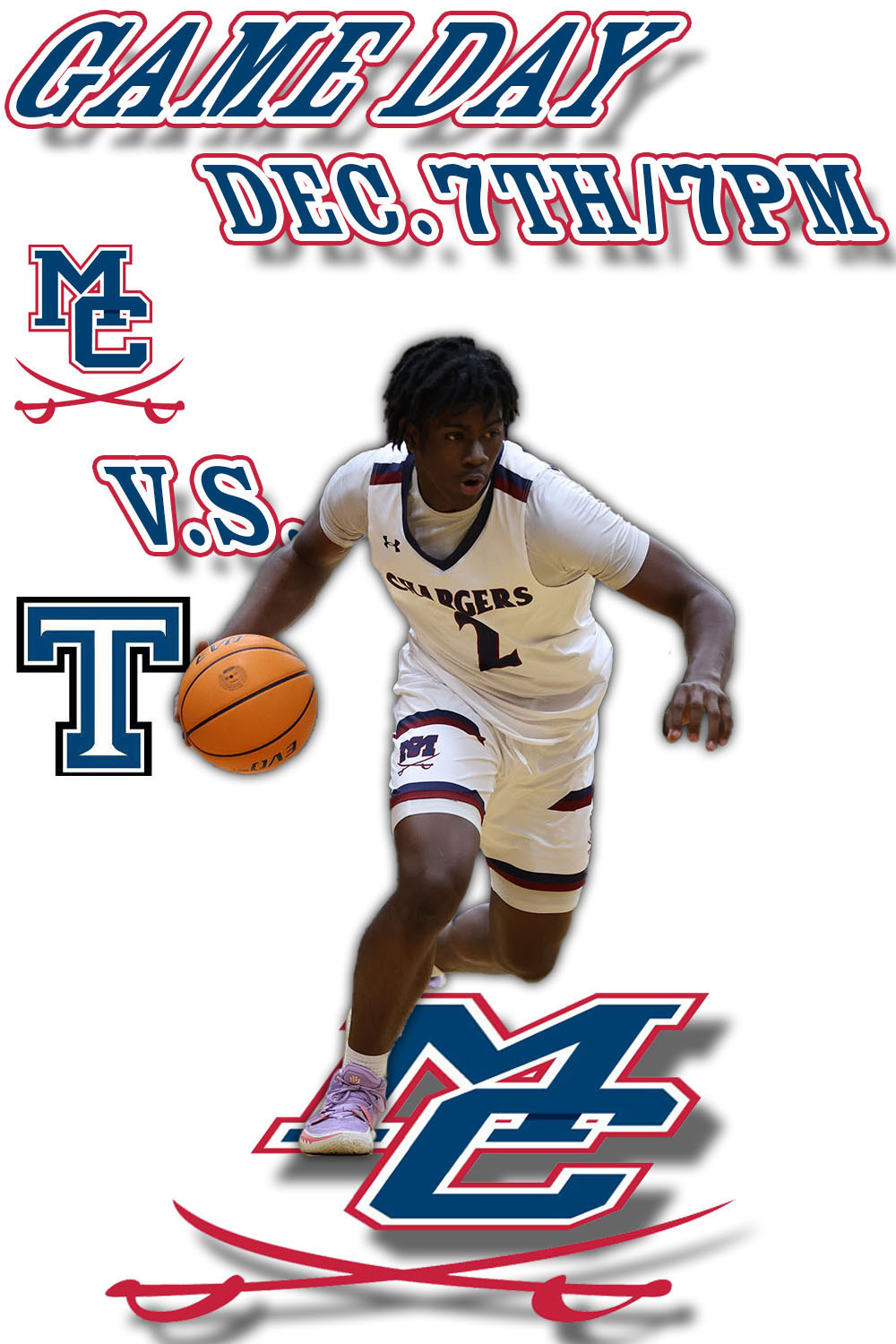 game day poster MC vs T