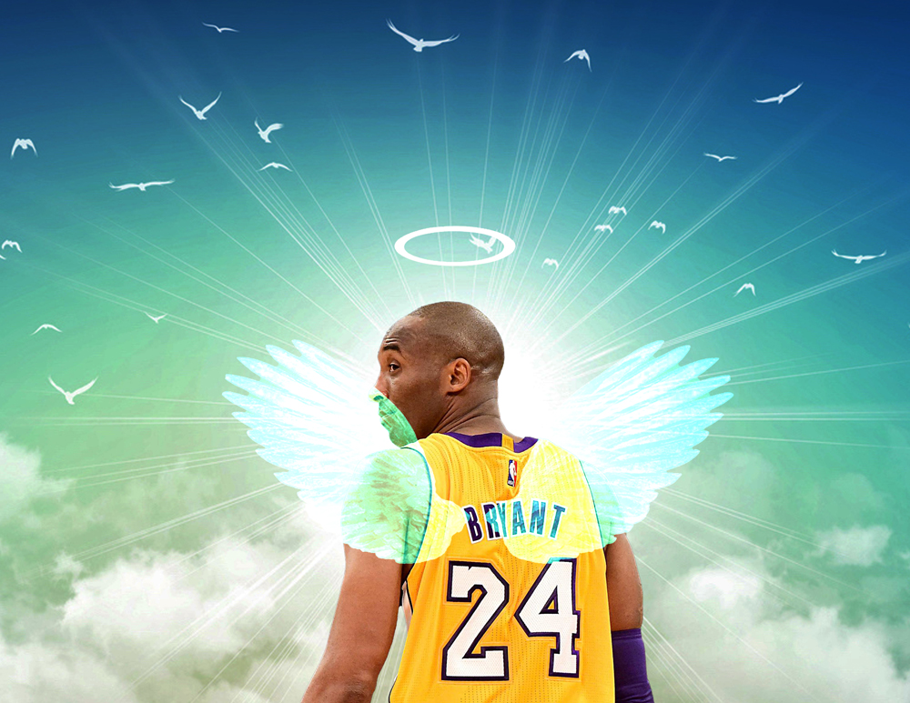 kobe bryant as an angel