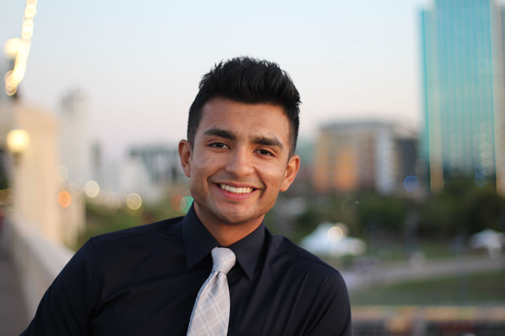 Erick on Mill Ave bridge