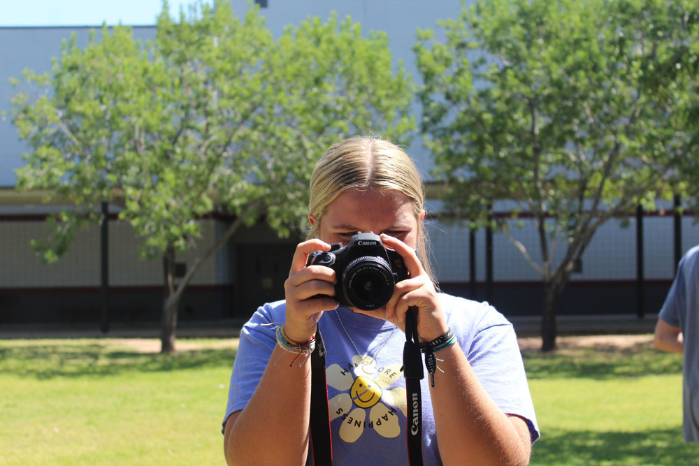 Haleigh taking a picture