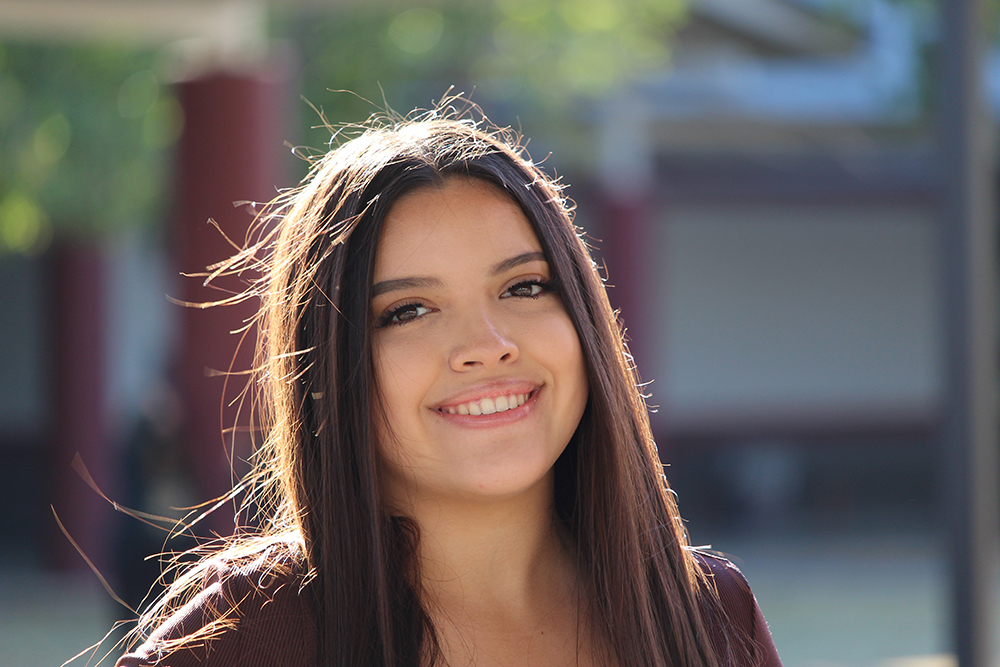 girl smiling