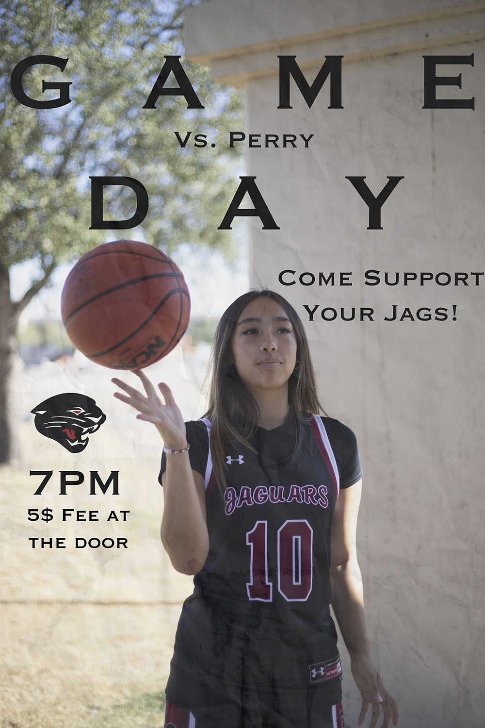 Girls Basketball Game Day Poster