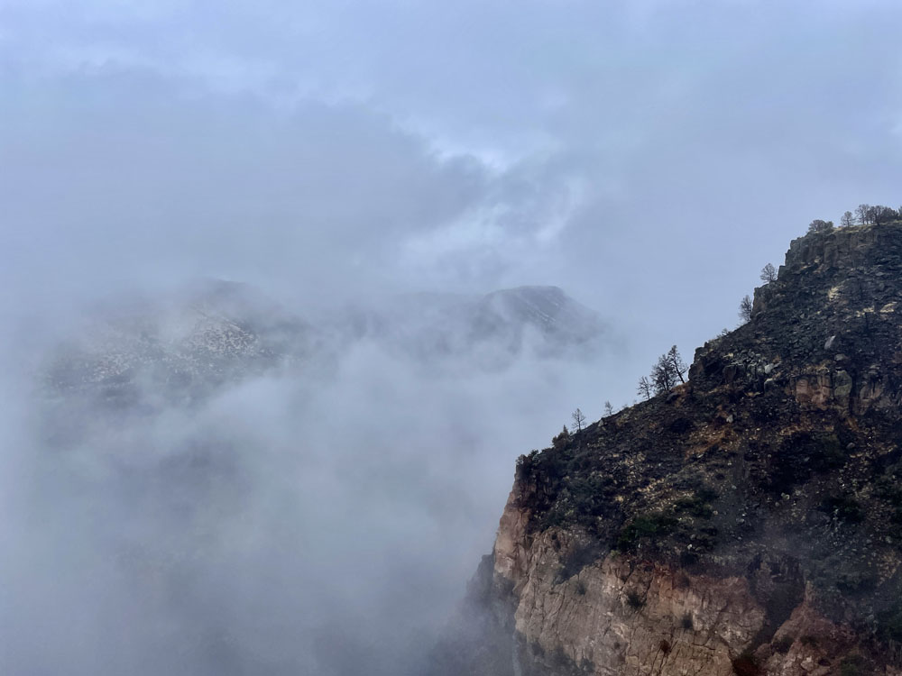 Mountain side fog!