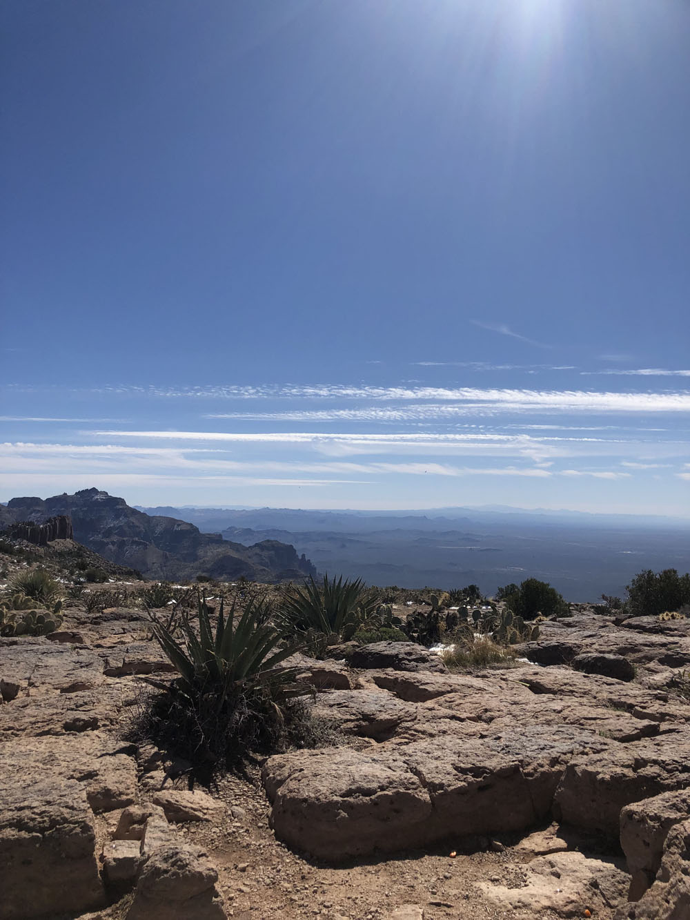 on top of flat iron