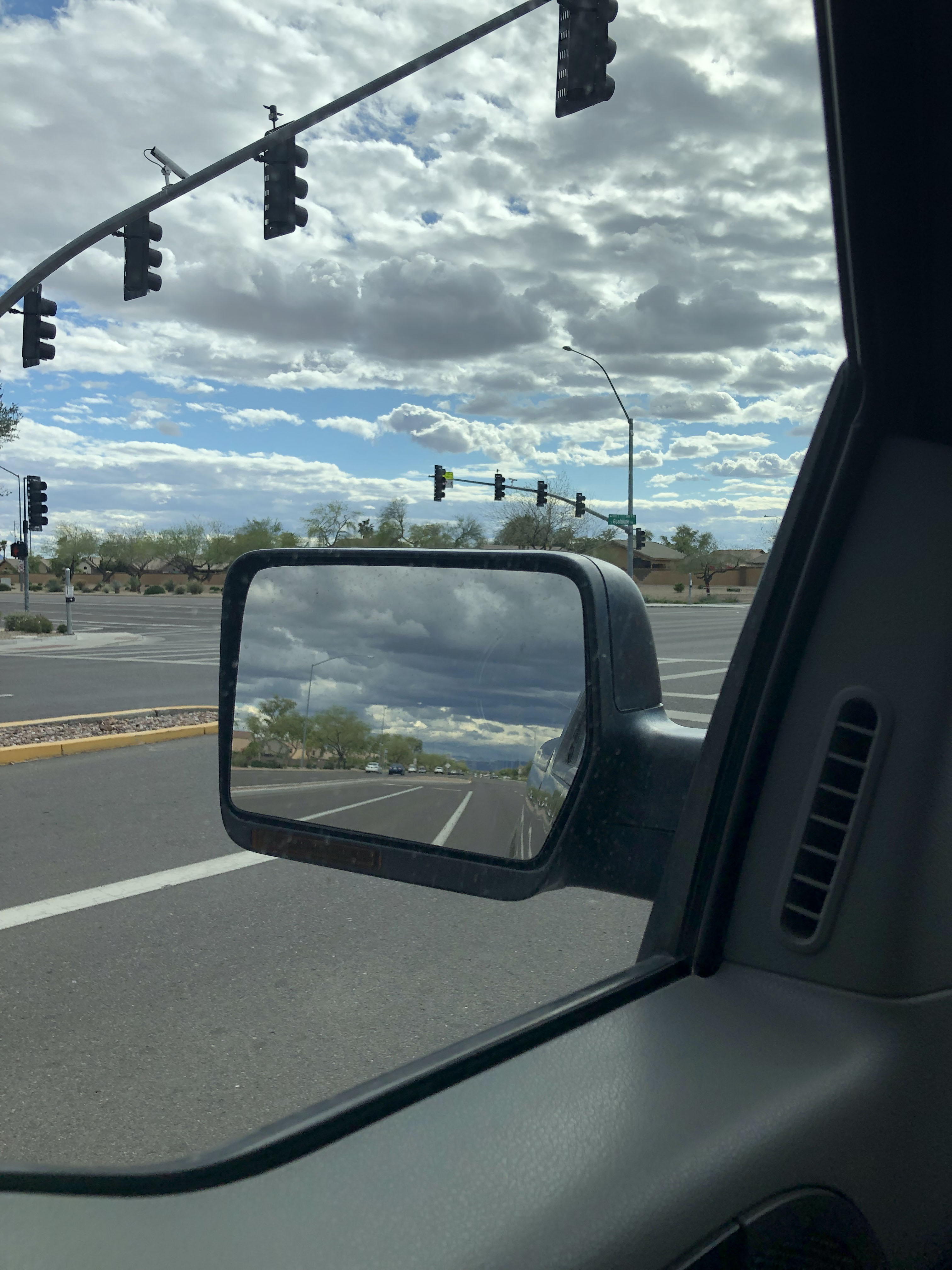 side mirror cloudy