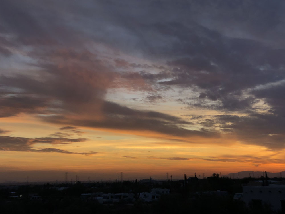 sunset view from roof