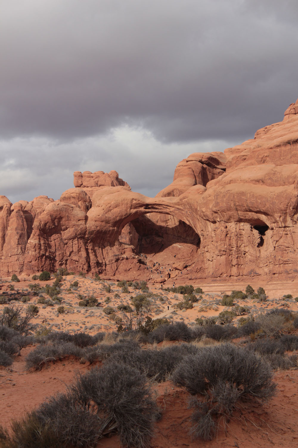 Double arch at Arches National Park.