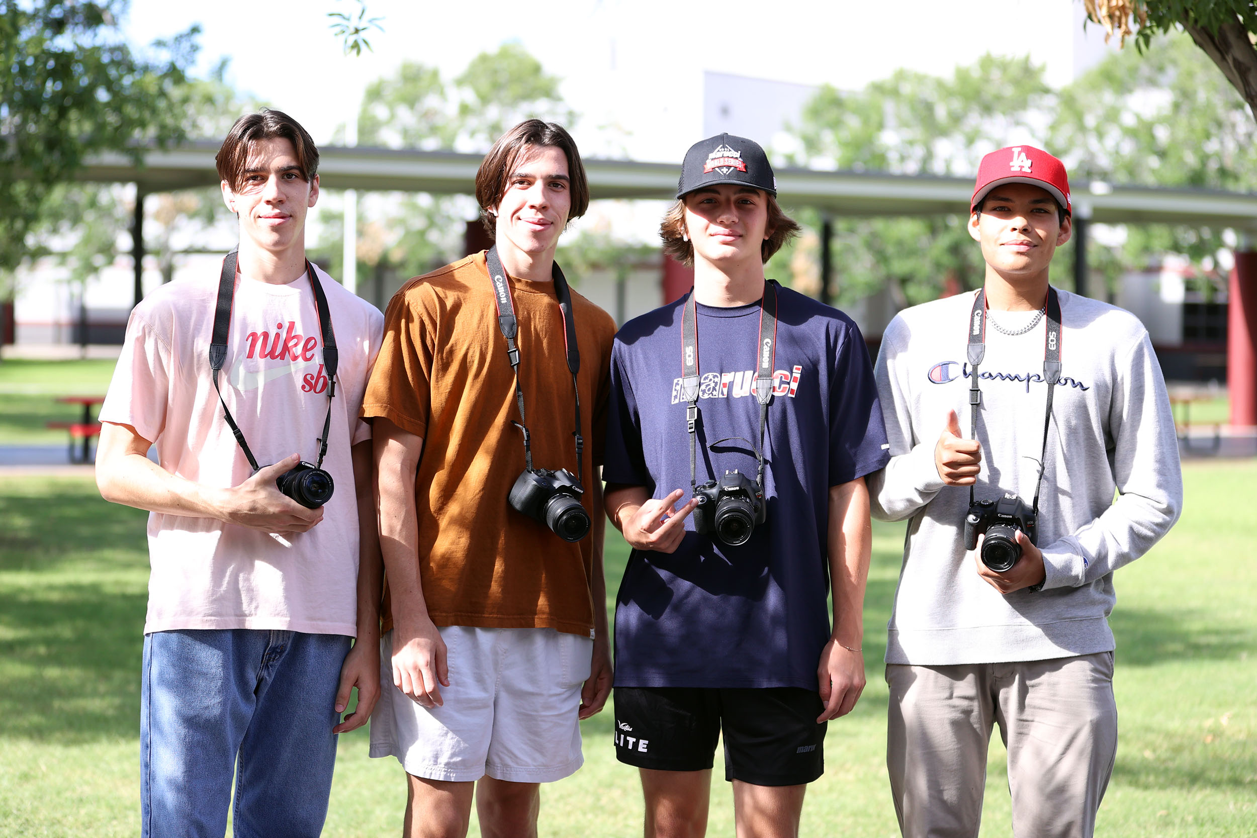 Digital II Boys posing for a picture